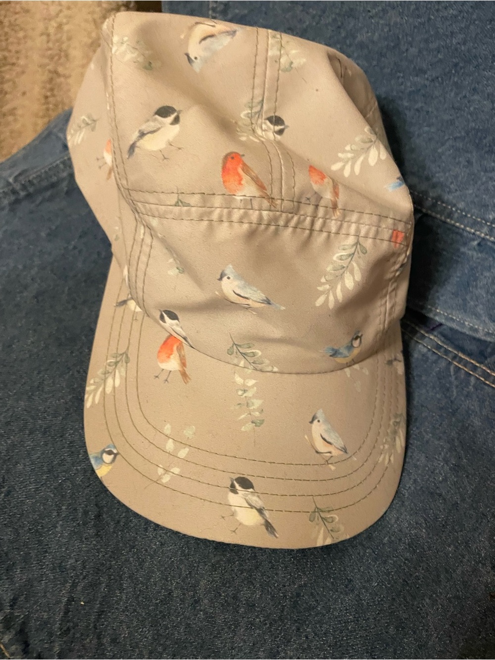 Ambler camper style Cap - lightweight & fast drying fabric Multi-Colored Birds